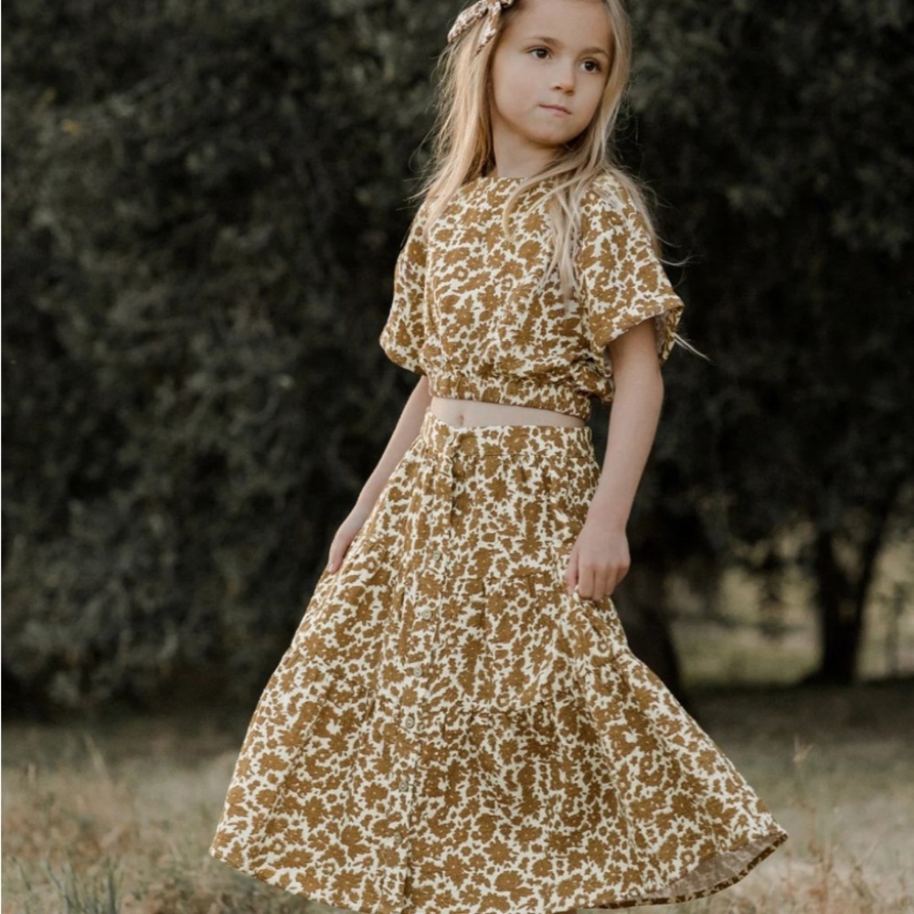 NWT Rylee + Cru Joelle Top & Skirt Set